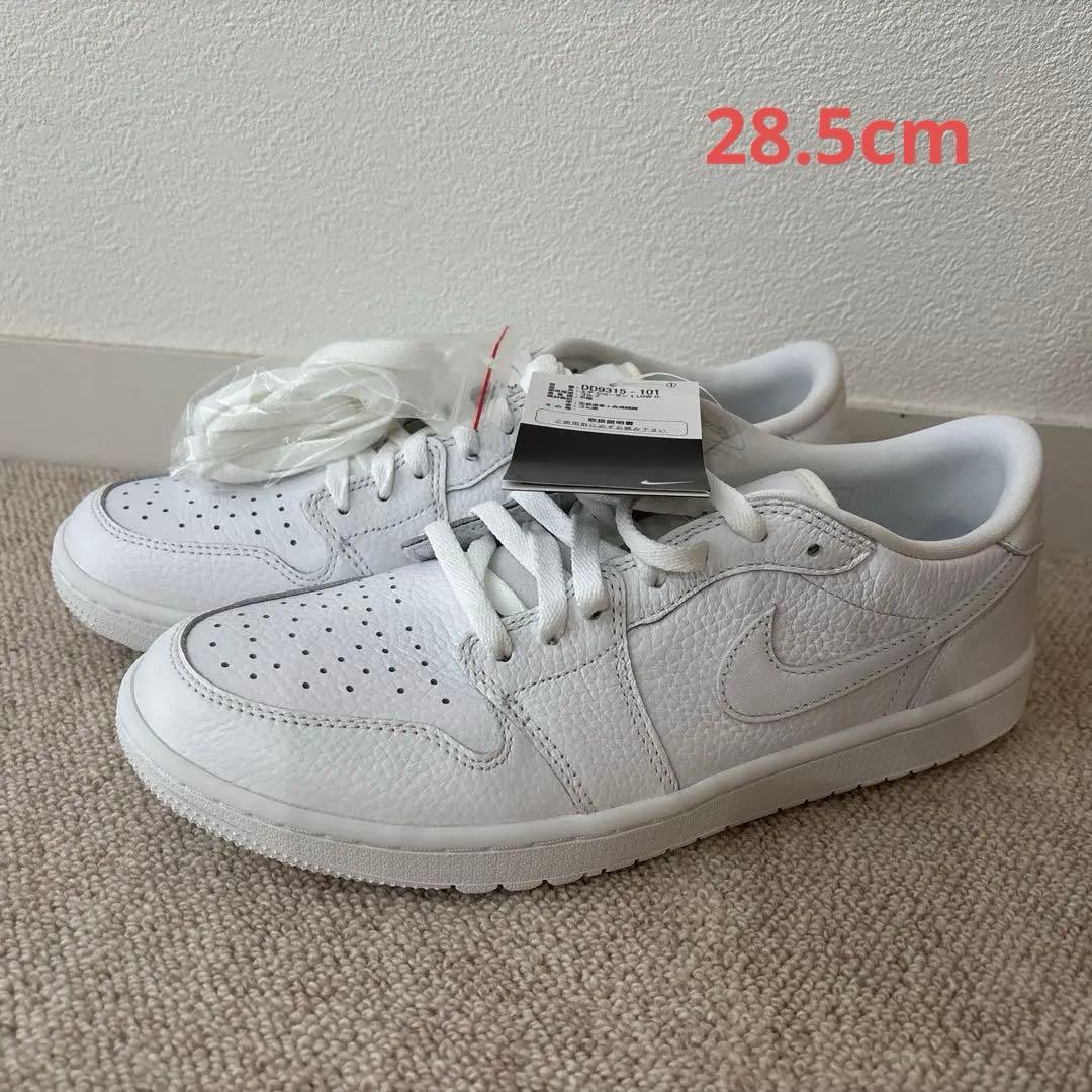 【新品未使用】Nike エアジョーダン 1 LOW G ホワイト 28.5cm