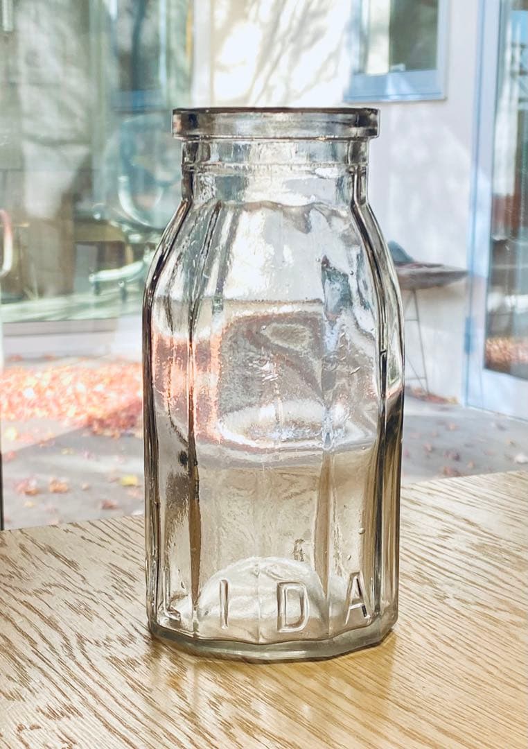 フランスアンティーク OLIDA社のミルク瓶