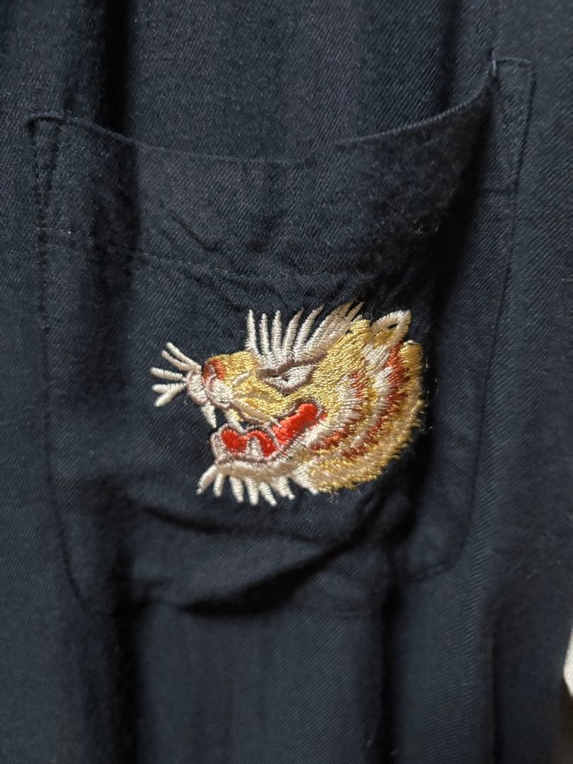 HOUSTONスカシャツ　スーベニア　別珍