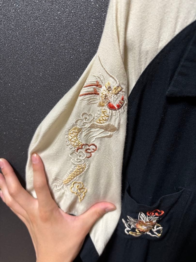 HOUSTONスカシャツ　スーベニア　別珍