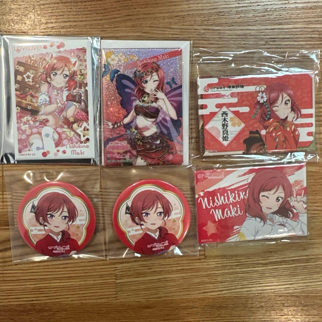 ラブライブ　μ's 西木野真姫　スクエアバッジ　神田明神　スクフェス　6点