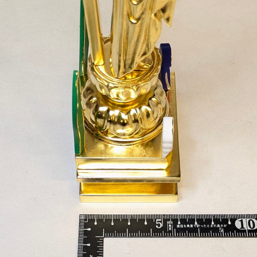 【値下げ・新品】 阿弥陀如来立像　純金箔　極彩色　総高さ約26.5㎝　阿弥陀