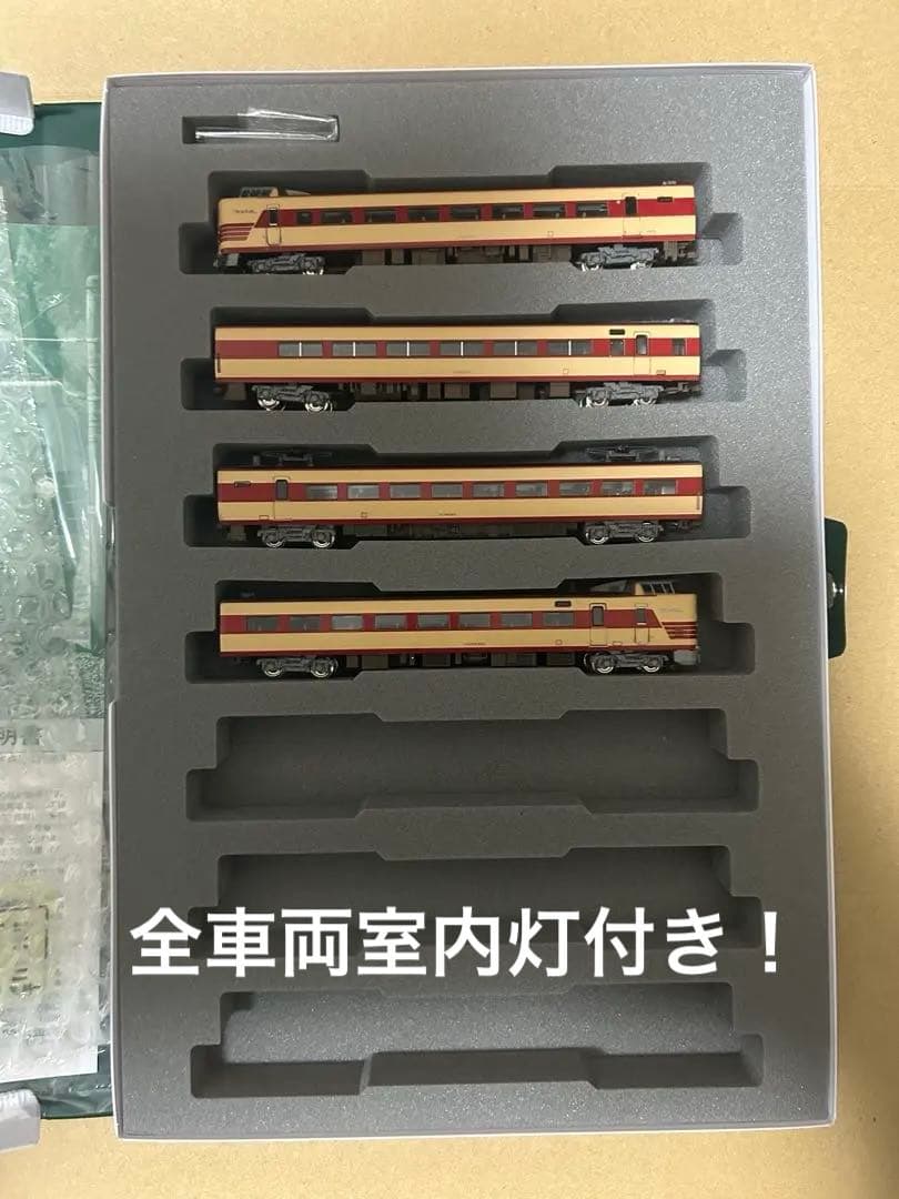 KATOウェザリング加工新品381系リバイバルやくも4両編成オーナー所有放出品
