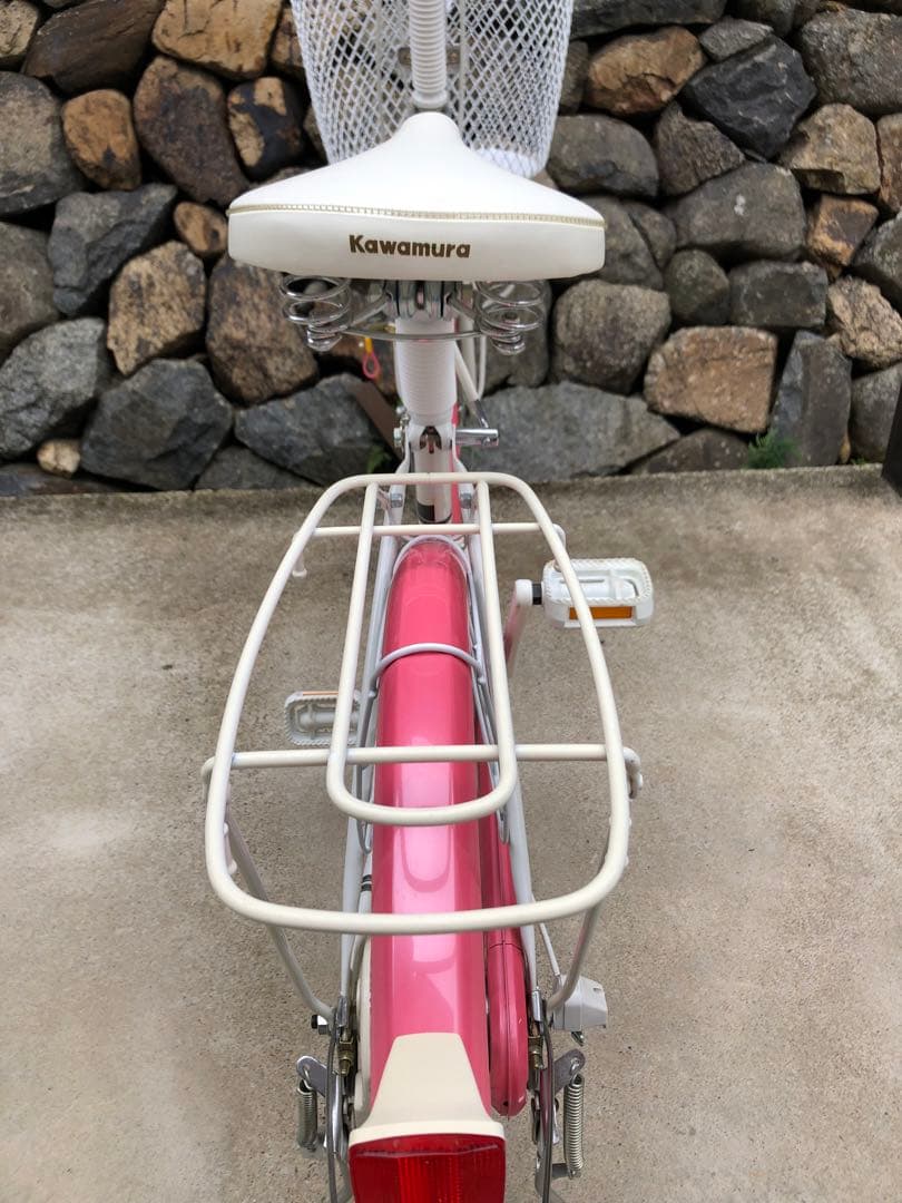 Kawamura シティサイクルホワイトピンク　24㌅内装3段　ママチャリ