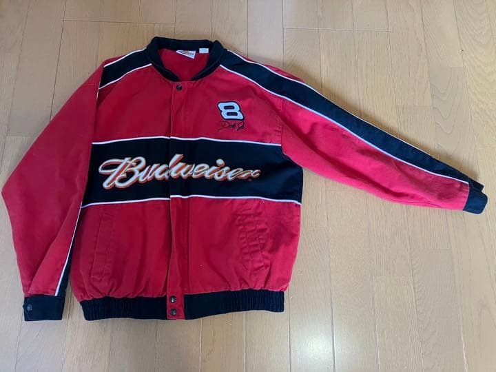 90s デザインレーシングジャケット　nascar ナスカー　デイルジュニア