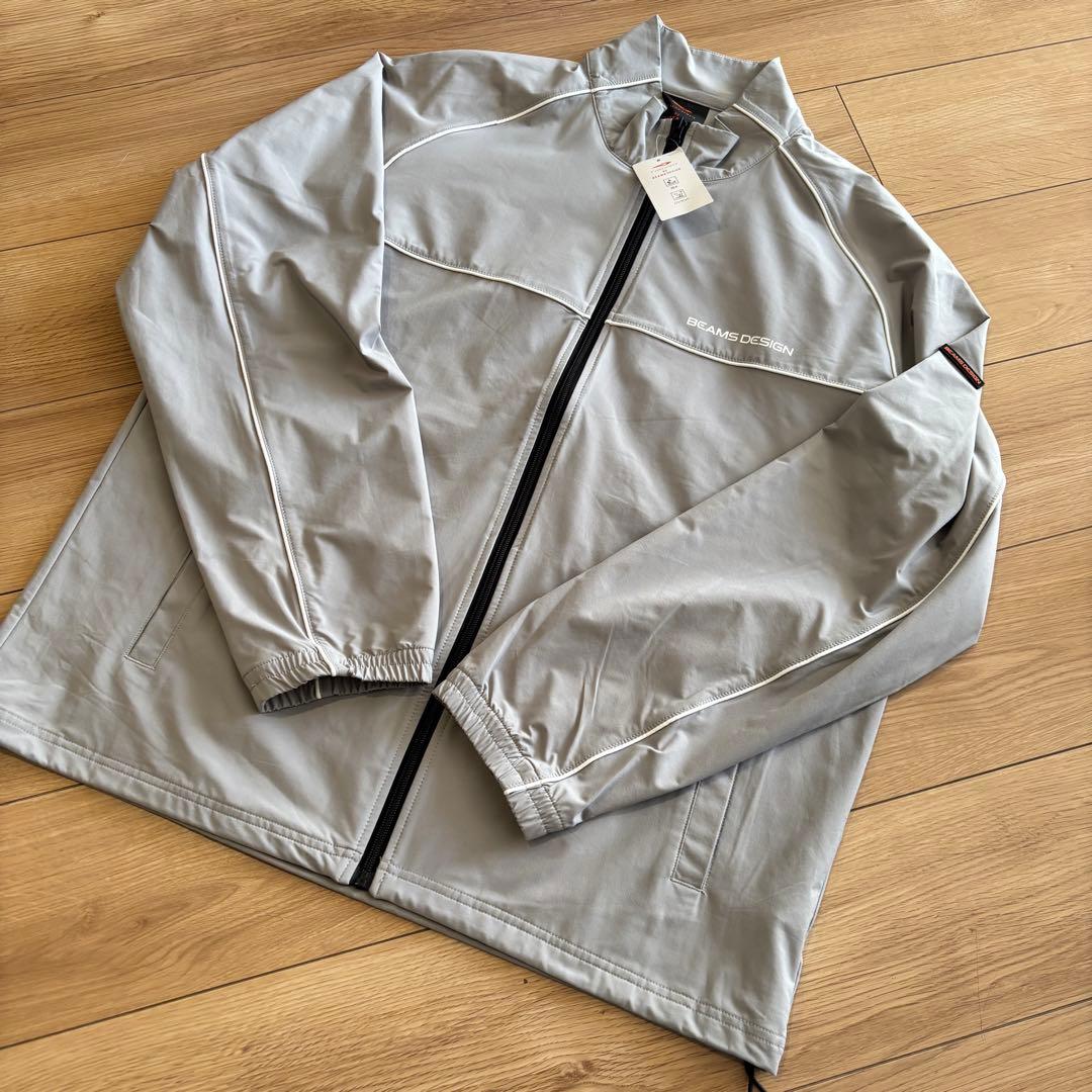 新品　ビームスデザイン　上下セット　ウインドジャケット　ウインドパンツ　グレー