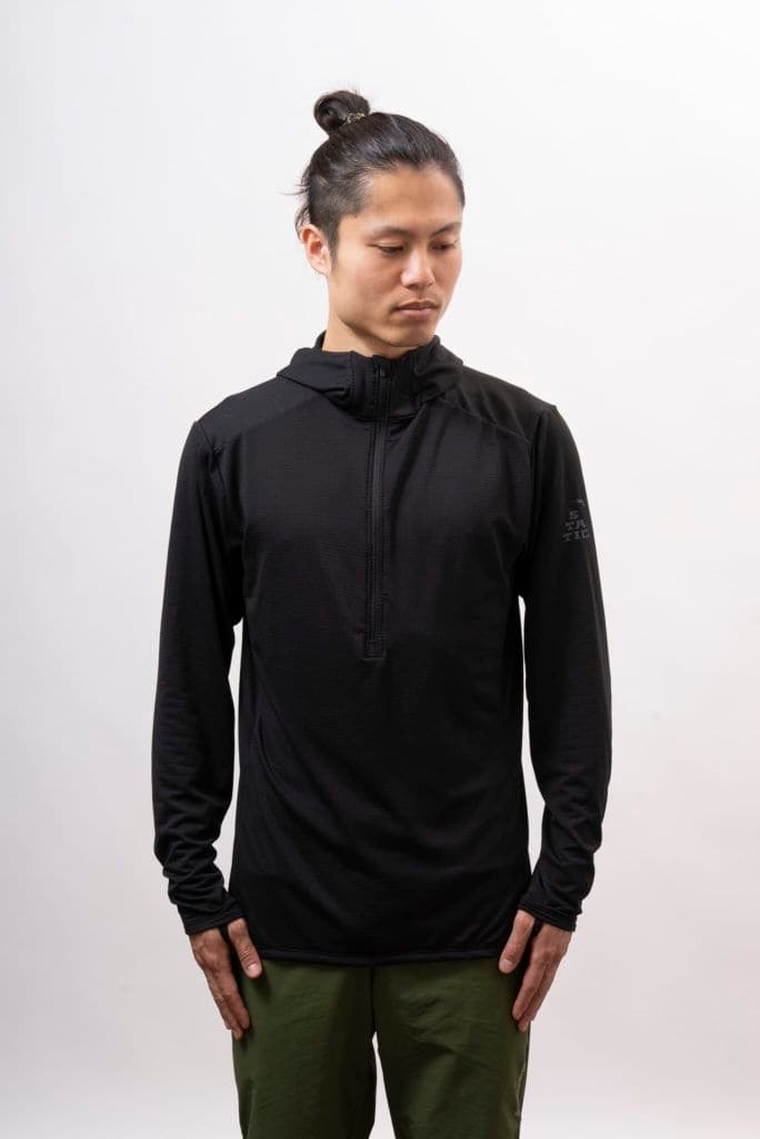 スタティック　static アクセルフーディ　サイズS　ブラック