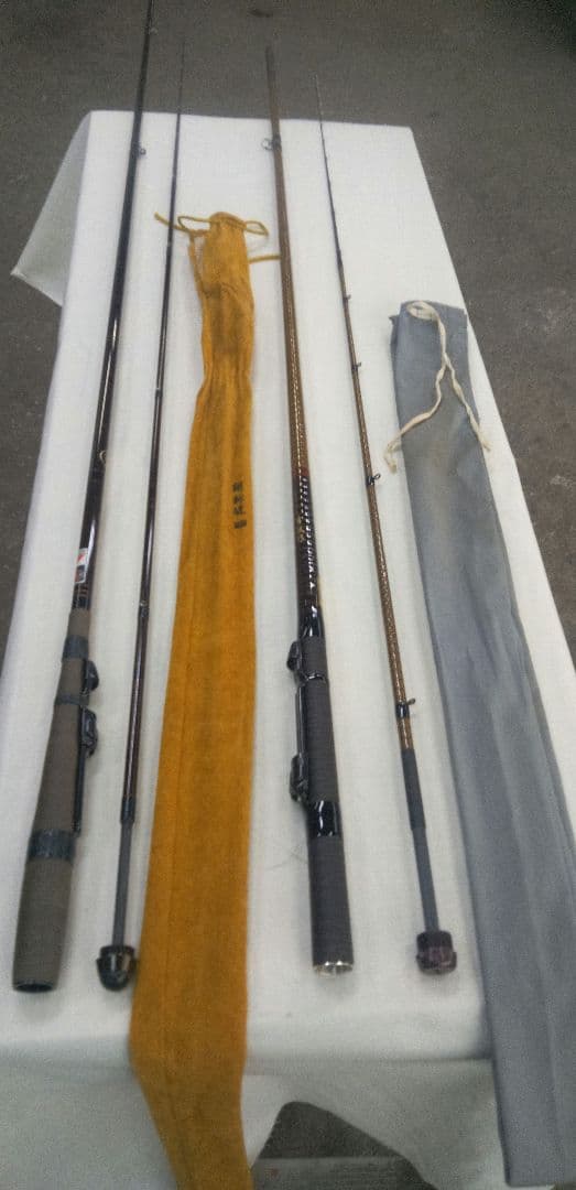 ヘチ竿2本セット　NFT・翔新堤240& シマノ・青波巧21