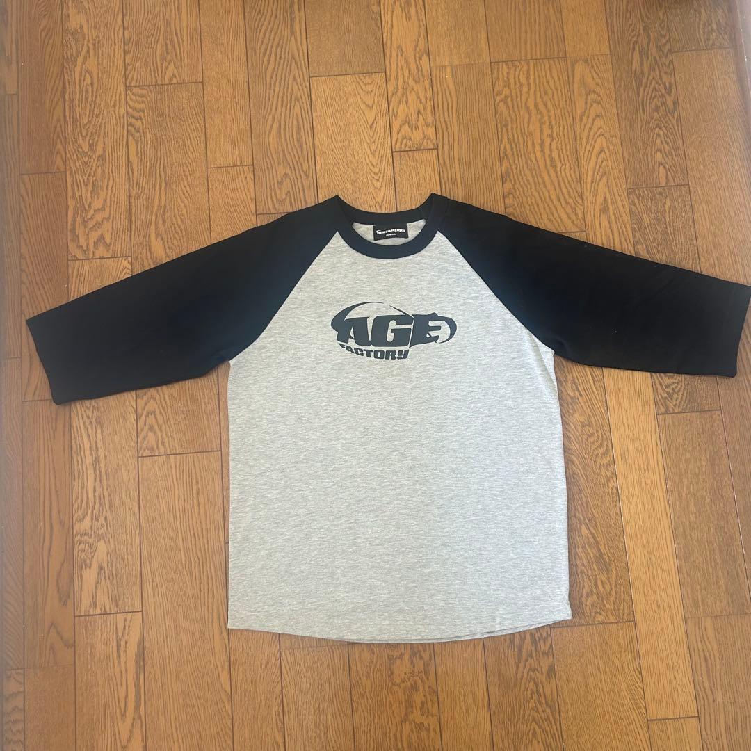 ふるふる様 Age Factory ラグランTシャツ グレー Lサイズ