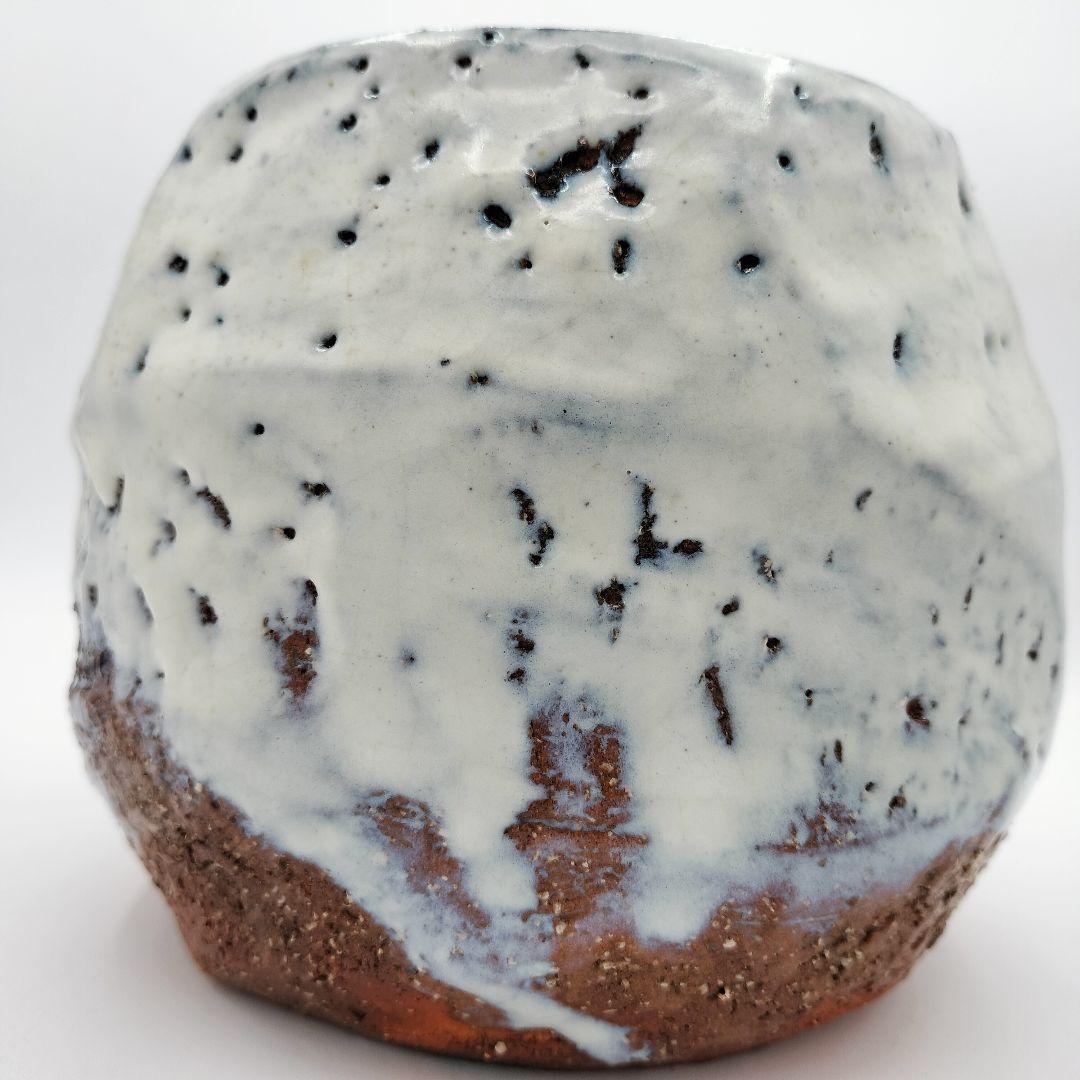 761　水指　白萩　鬼萩水指　宇田川聖谷　茶道具　茶道　古物