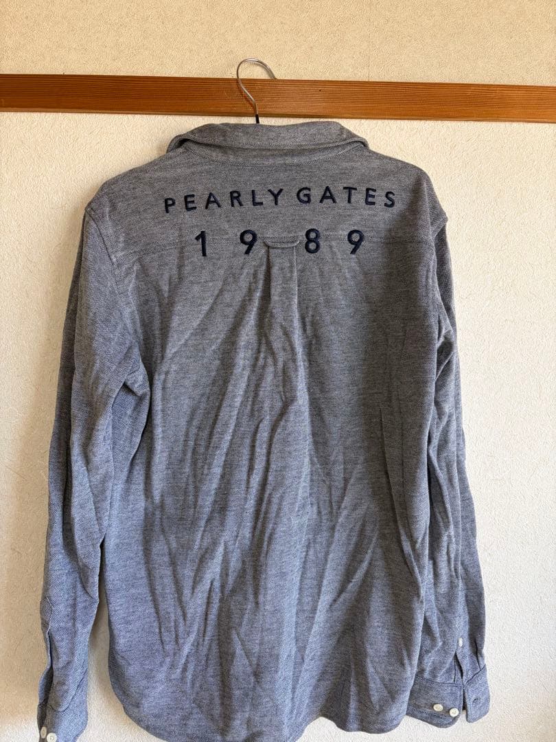 PEARLY GATES 長袖シャツ サイズ5 グレー