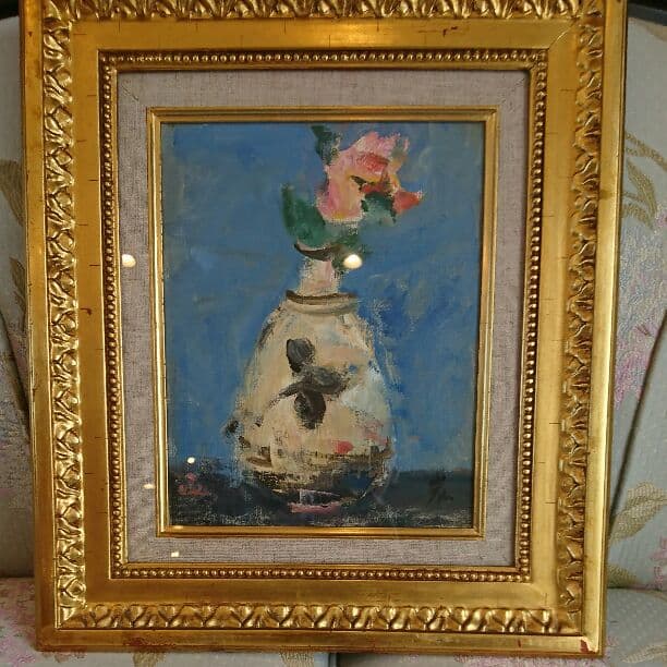 油彩画♪作者不詳ですが!!美しい真筆の油絵です♪♪