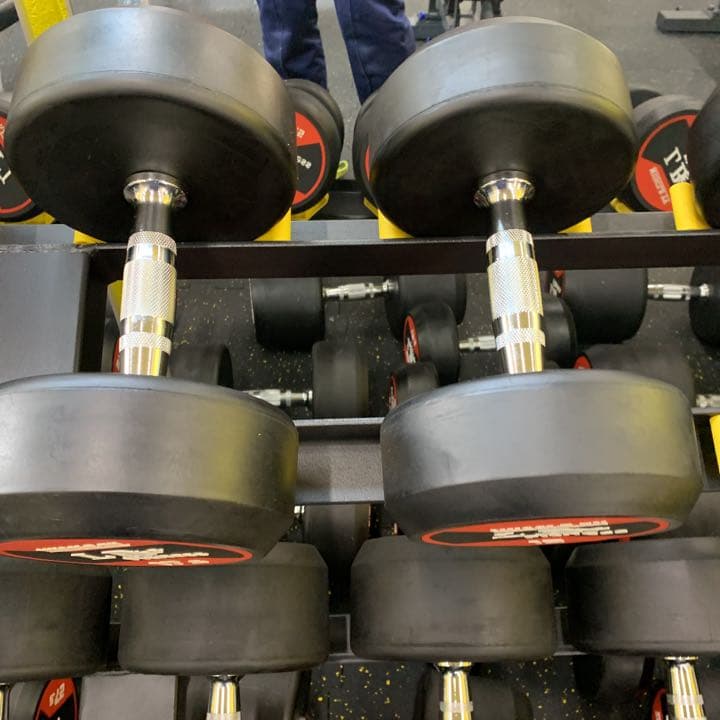 ラバーダンベル　55kg  ２個