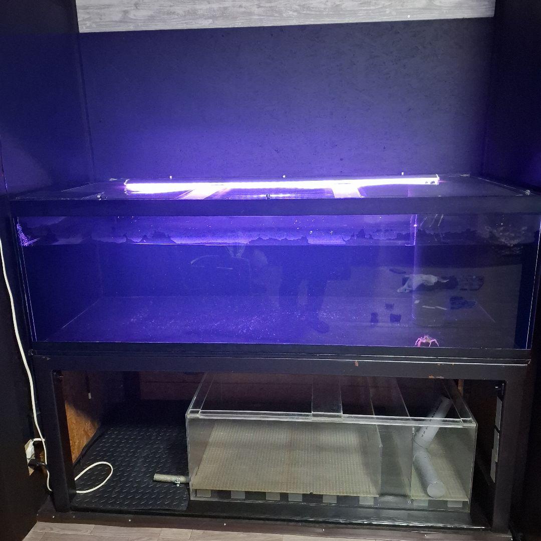 茨城　1600×750×500 アクリル水槽　ジャンク　カンテツ