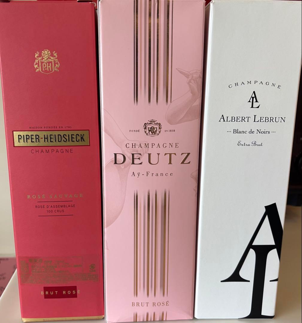 シャンパン 3本セット ロゼ・ブラン・ド・ノワール