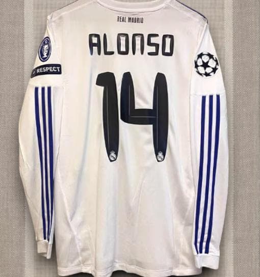 2010/11 レアル・マドリード ホーム 長袖ユニフォーム #14 アロンソ
