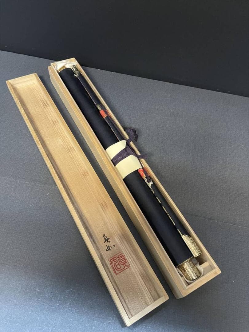 限定値下　模写　長期保管品　掛軸　煩悩即菩提　真如　尺五立　5769