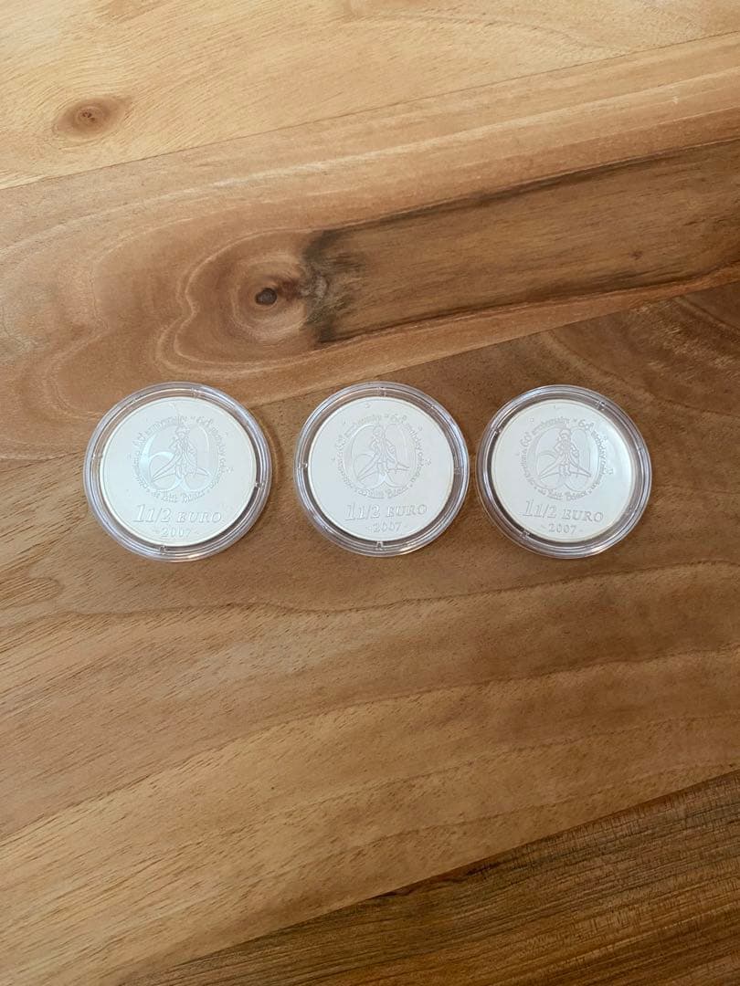 星の王子様銀貨　2007 3枚セット