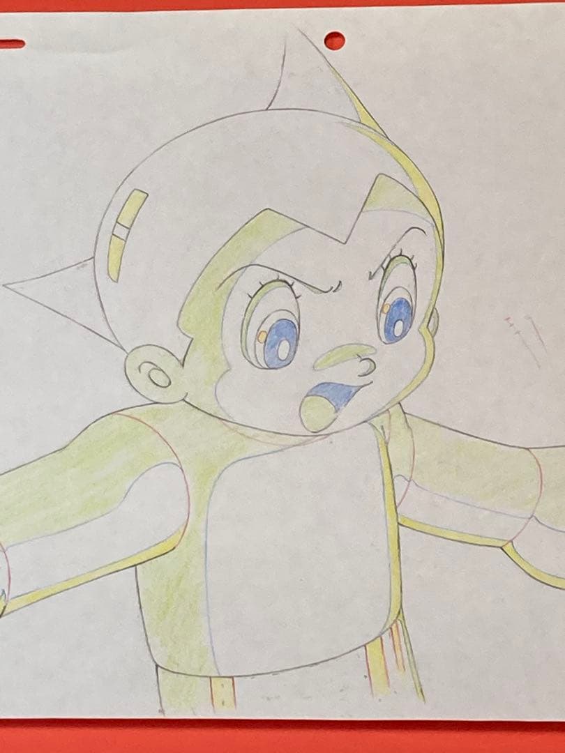 d８４　大判　鉄腕アトム直筆動画【驚いたアトム】