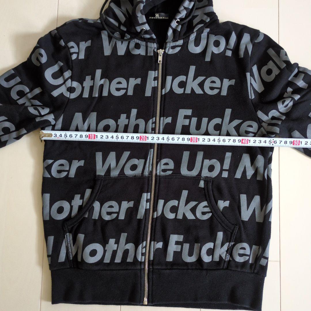 ロゴプリント フルジップパーカー ブラック LUNASEA Jグッツ