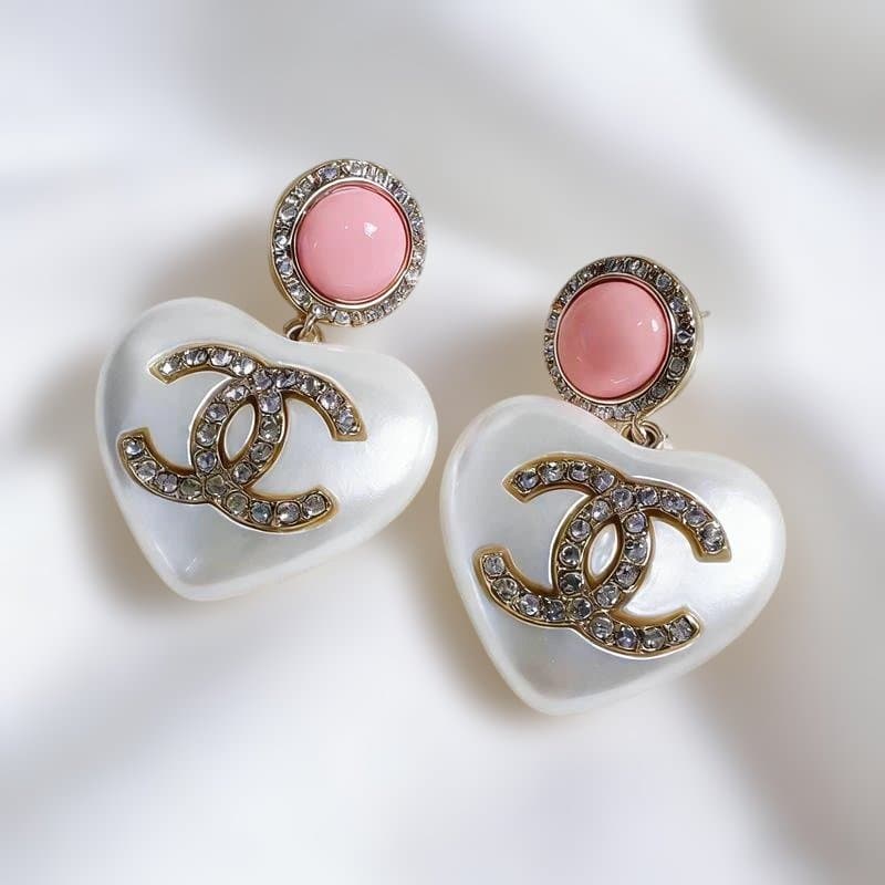 ☆シャネル ハート ピアス ピンク☆