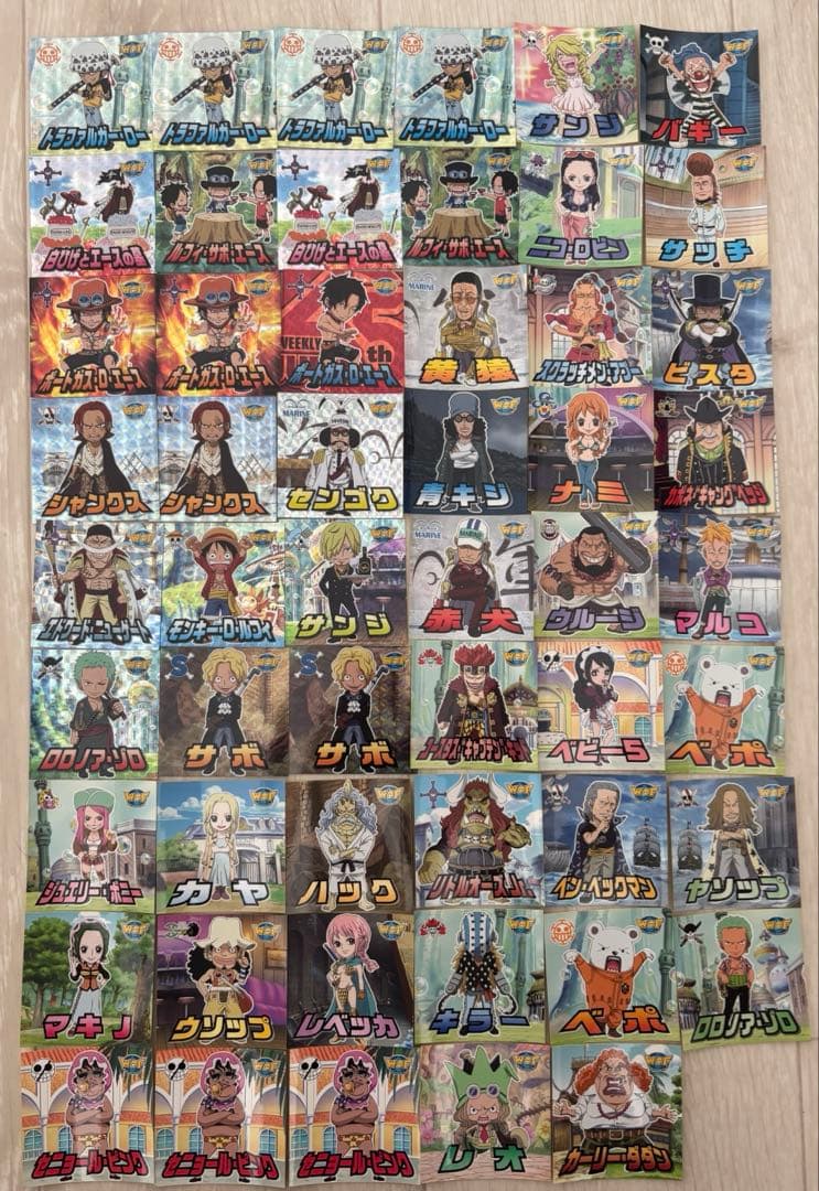 ワンピース　ワーコレ　wcf ステッカー　シール　ONE PIECE 53枚