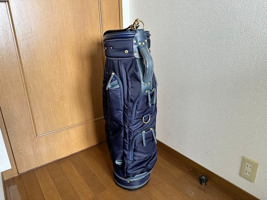  考英舎　ネイビー キャディバッグ
