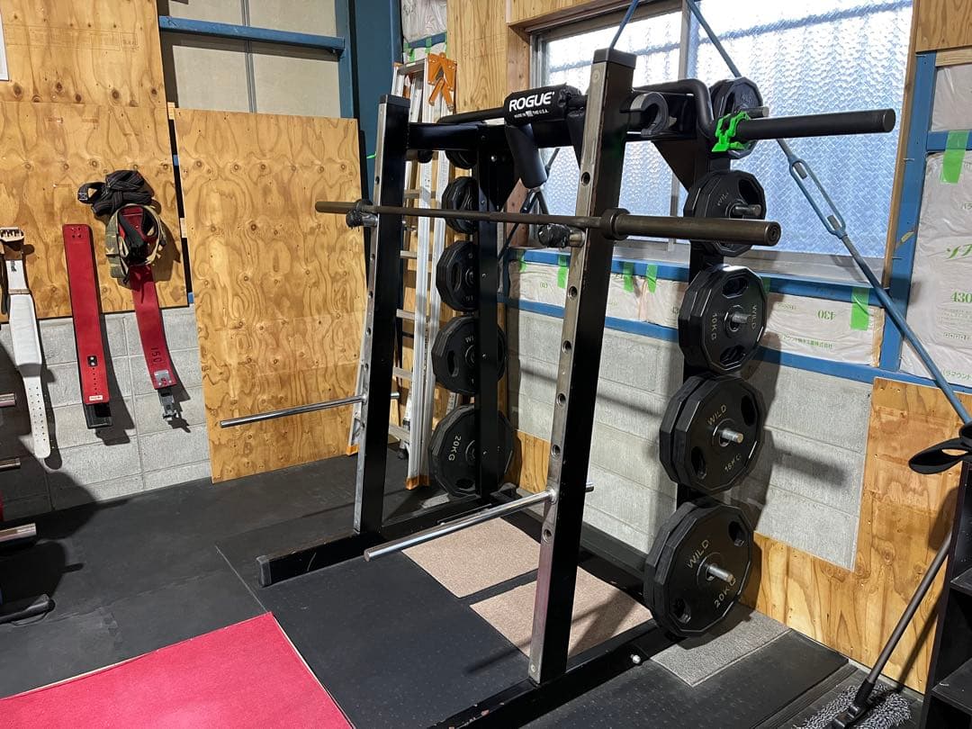 鍛錬　バーベルラック