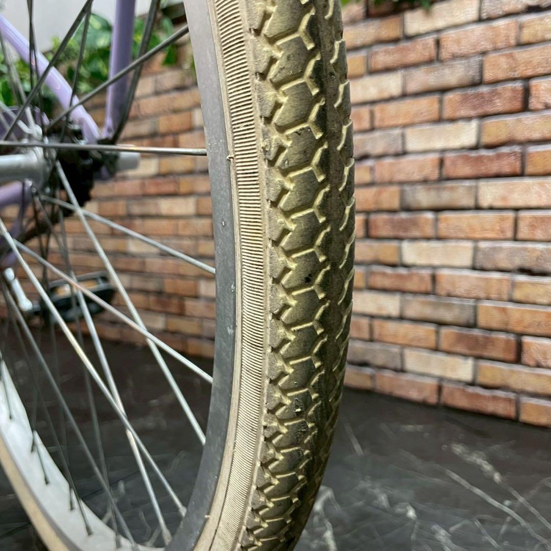 【95】子供用自転車 子供車 STAR DUST パープル 24インチ シングル