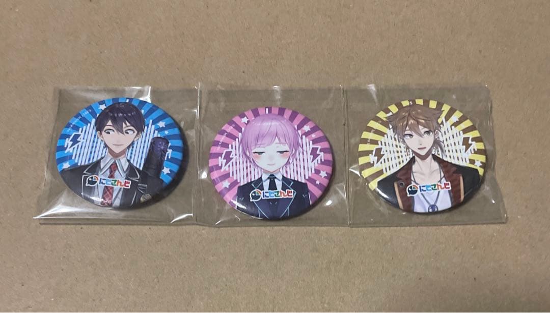 にじさんじ　キャラバッジコレクション　トリガー　剣持刀也　夕陽リリ　伏見ガク