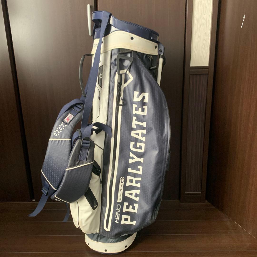 PEARLY GATES キャディバッグ ネイビー/ホワイト
