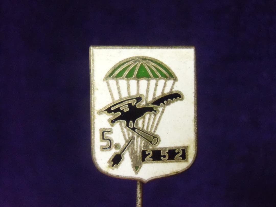 ＢＷドイツ軍/連邦軍＊第２５２降下猟兵大隊第５中隊メンバーピン（実物）