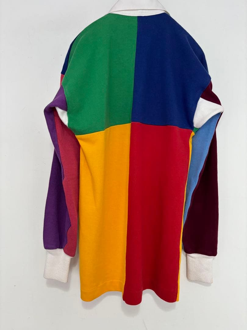 CANTERBURYカンターベリー　マルチカラー ラガーシャツ 長袖