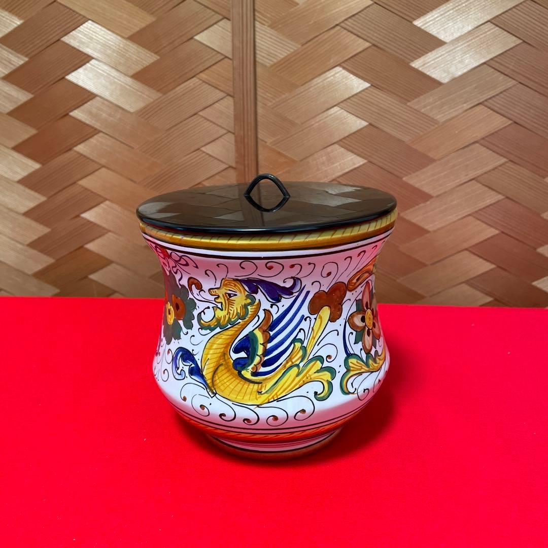 ♦︎【美品❤️水指】 茶道具　イタリア製　陶器　♦︎