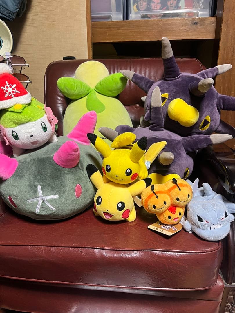 ポケモンセンター　ぬいぐるみ　バチンウニ　シェイミ　ミニーヴ　ハガネール　ミツハ