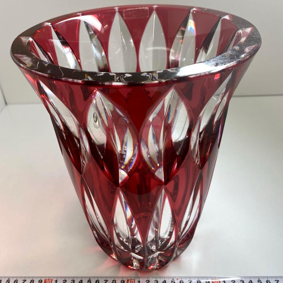 サンルイ　クリスタルカット　ベース　高さ27.4㎝トトオ　東な7-0921☆1F