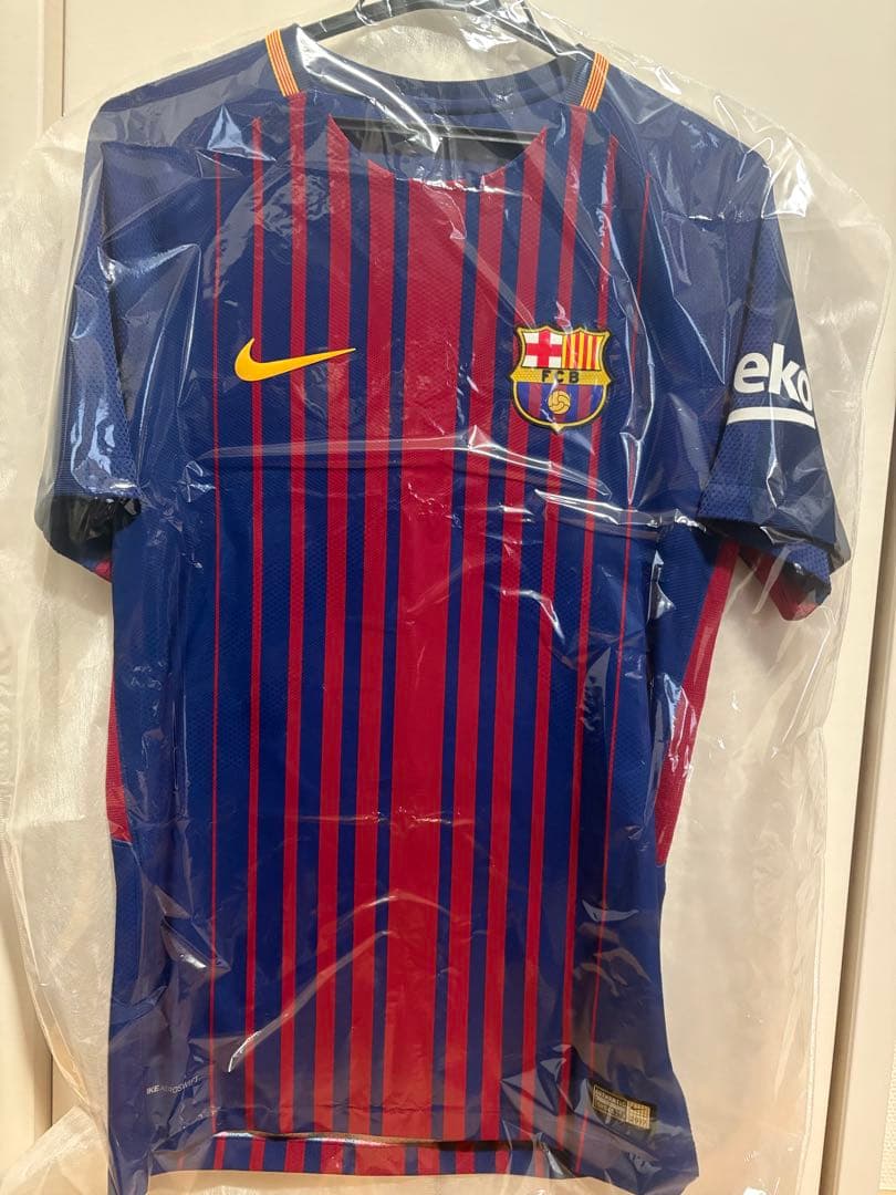 【幻のスポンサーなし】イニエスタ バルセロナ 17/18 8番 選手着用モデル