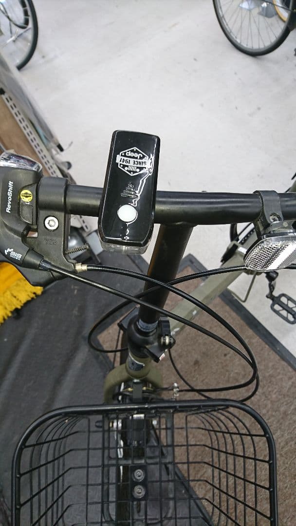 【美品】【引き取り希望】Jeep ジープ 折りたたみ自転車 オリーブグリーン