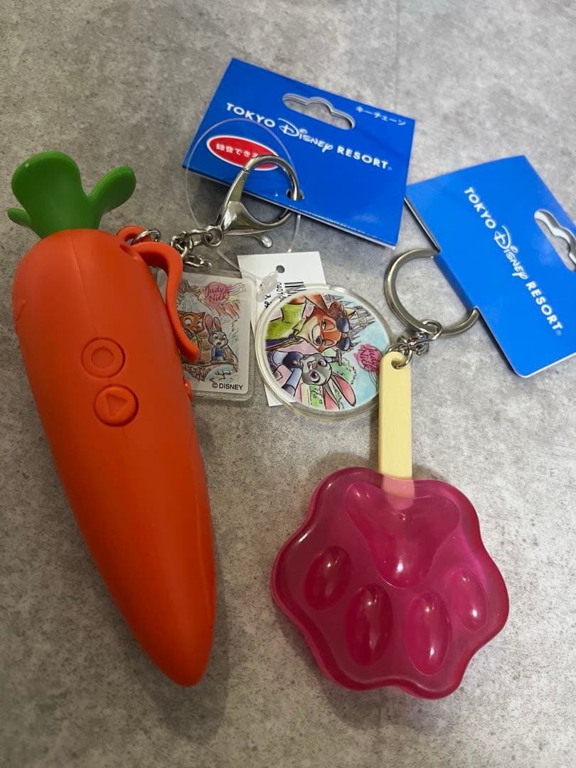 ズートピア にんじん 録音 キーチェーン アイスキャンディー ジュディ ニック