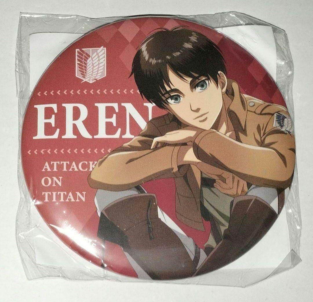 進撃の巨人 エレン 缶バッジ 中当たり ジョイポリス 4弾 後半