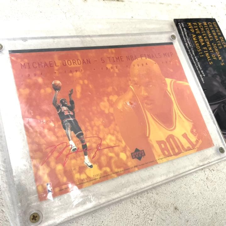 1997年 マイケルジョーダン MVP 記念プレート UPPER DECK