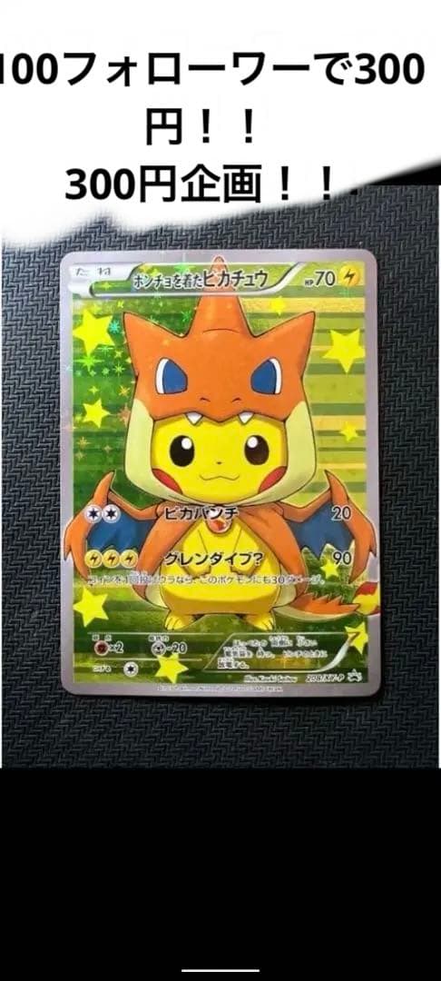 ポンチョを着たピカチュウリザードン