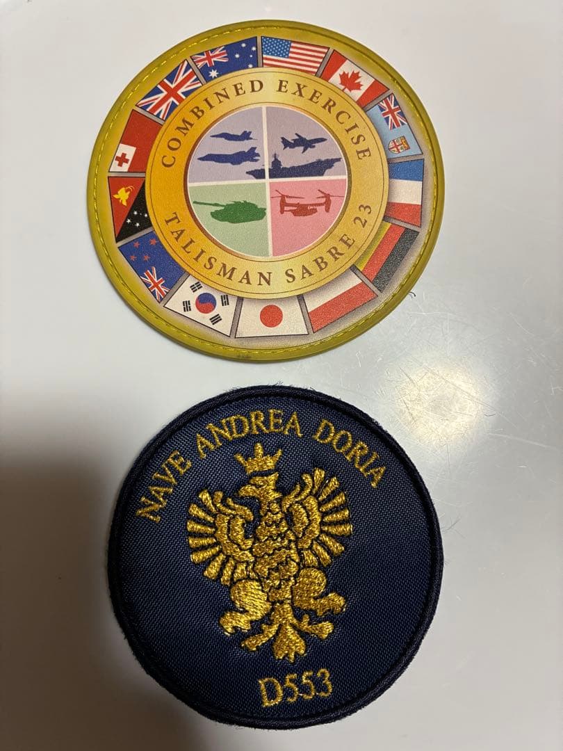 イタリア海軍　Andrea Doria 、タリスマンセーバー23 パッチ　セット