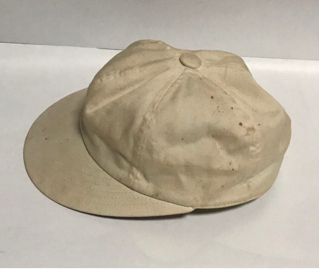 野球練習帽子白‼️  超美品‼️超レア‼️   伝説のハンチング帽‼️