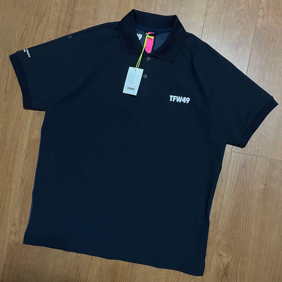 定価3.6万　新品未使用　TFW49 ポロシャツ　ネイビー　L ゴルフ