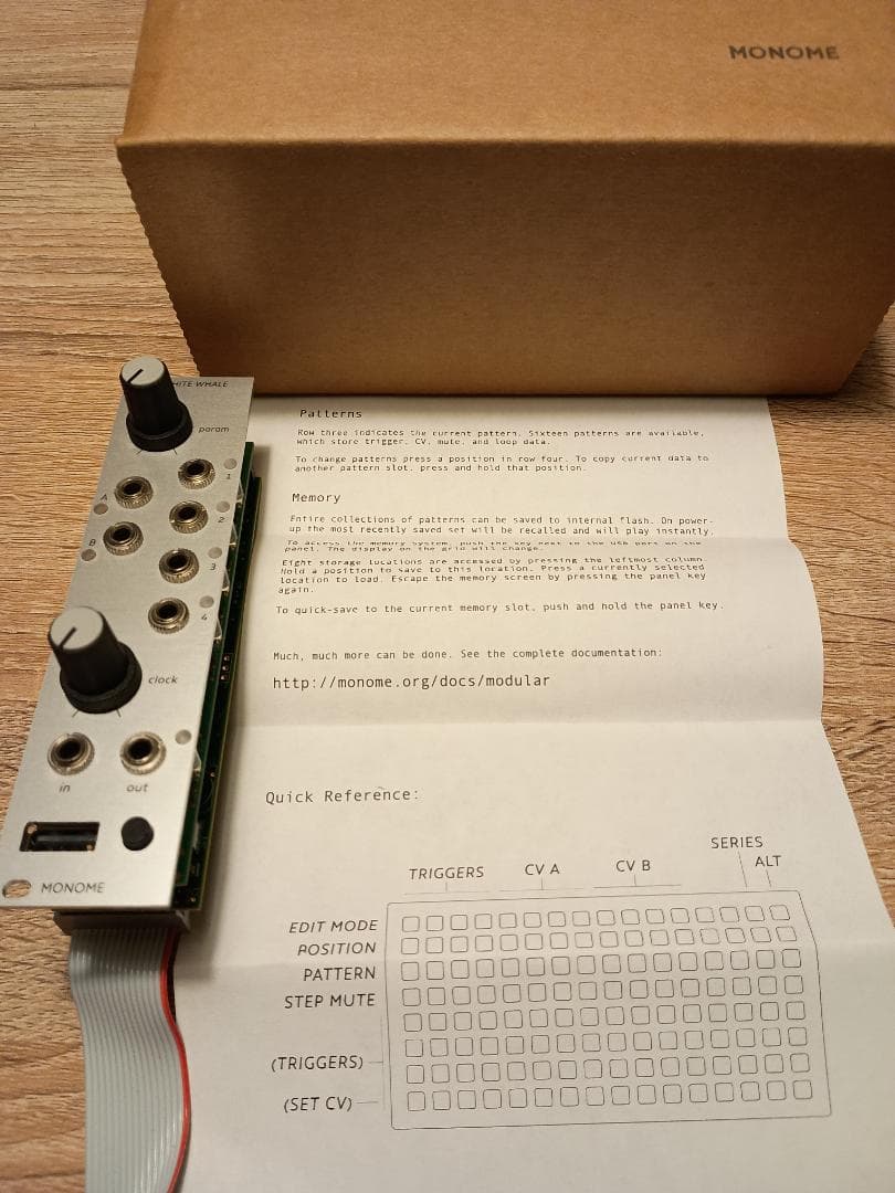 Monome White Whale/Switch モジュラーシンセ