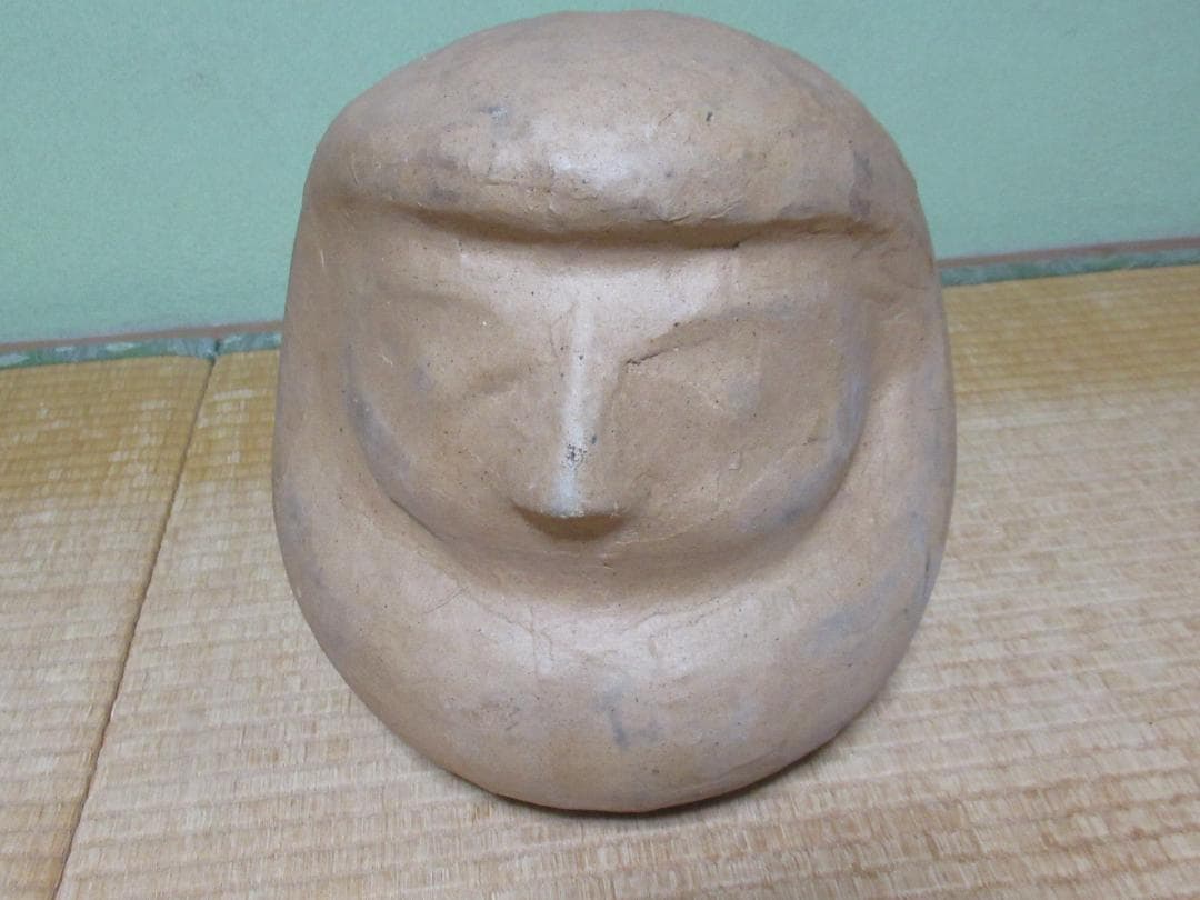 大正時代◆相州だるま/達磨 大だるま 張り子された状態 木製木型 高さ約28cm