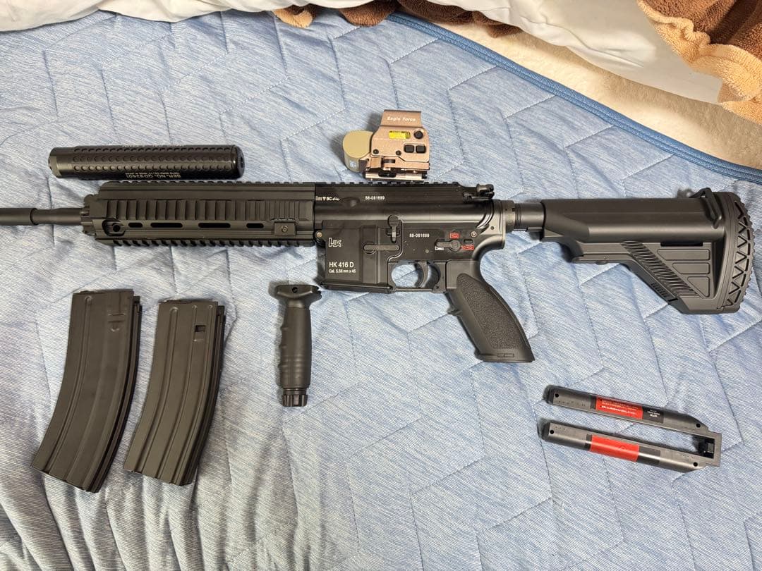 HK416D devgrカスタム　ホロサイト、マガジン2本付き