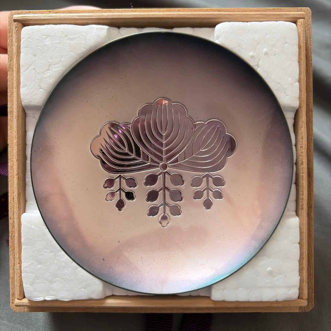 銀杯、造幣局製、silver、消防庁長官賞、63g、木製箱付き