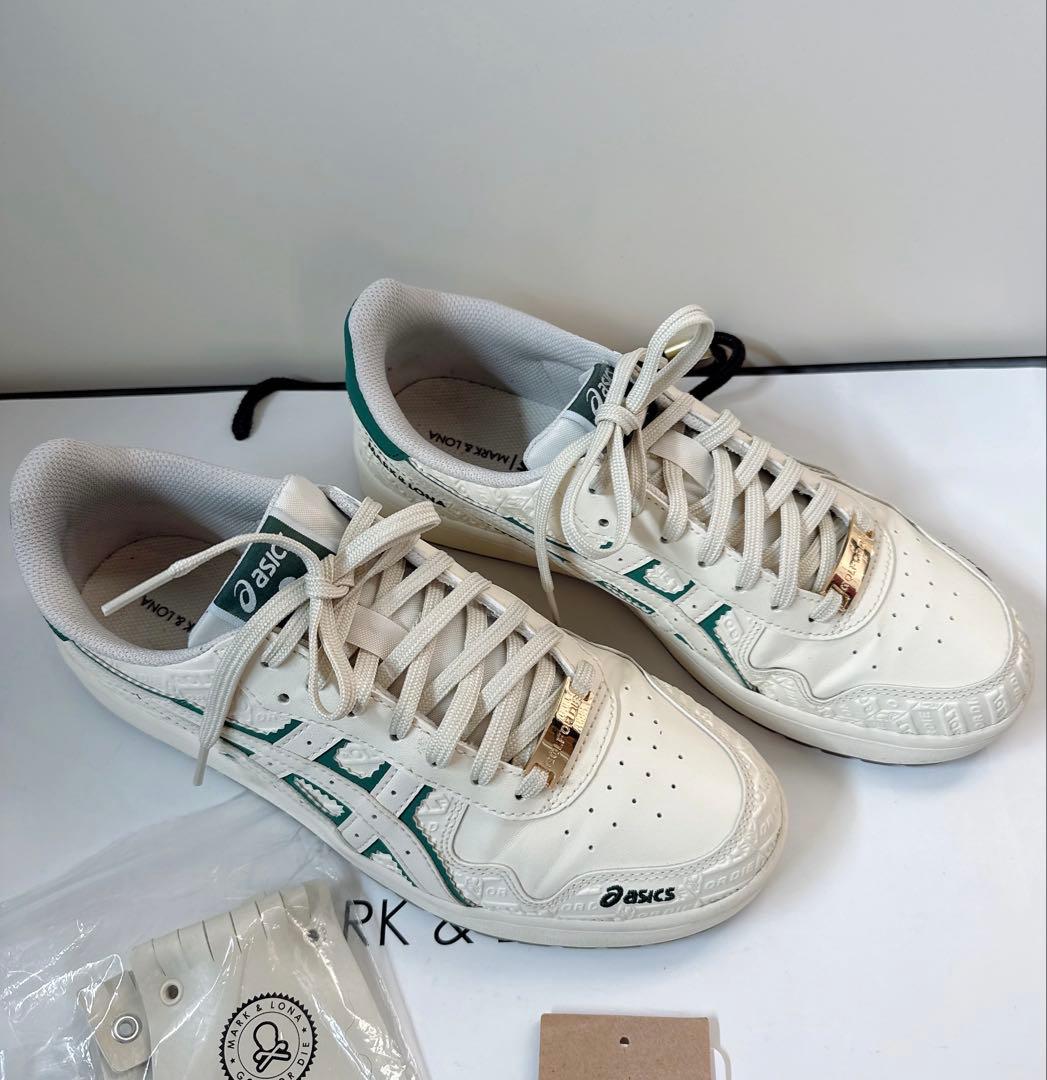 美品 ★ マークアンドロナ アシックス コラボシューズ 正規品 スパイクレス